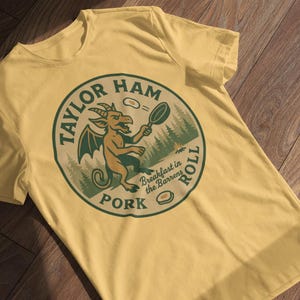 Taylor Ham Pork Roll Shirt | Jersey Devil Breakfast Tee | New Jersey Pine Barrens Gift image 1