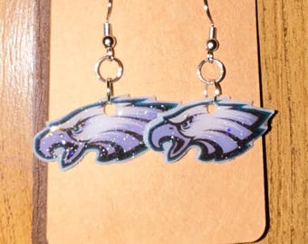 Handgemaakte Philadelphia Eagles-oorbellen: Game Day NFL-sieraden