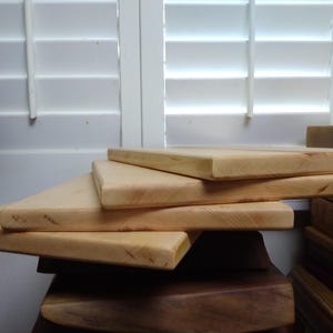 Maple cutting boards.
