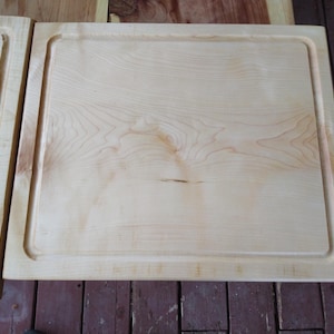 Handmade Solid Maple Cutting Board – Reversible Hardwood Butcher Block – Food Safe – Made in Utah image 11