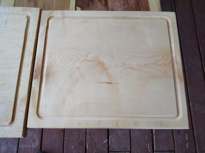 Handmade Solid Maple Cutting Board – Reversible Hardwood Butcher Block – Food Safe – Made in Utah image 11