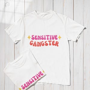 Sensitive Gangster Shirt - Amaya Love Island Quote Tee, Groovy Retro Aesthetic, Comfort Colors 1717, Funny Bold Graphic T-Shirt