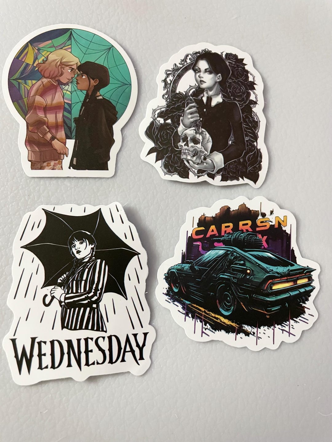 Addams Family/wednesday Sticker Set - Etsy