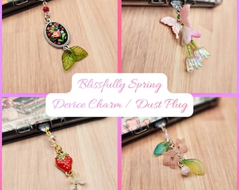 Blissfully Spring USB Device Charm and Dust Plug (All devices)