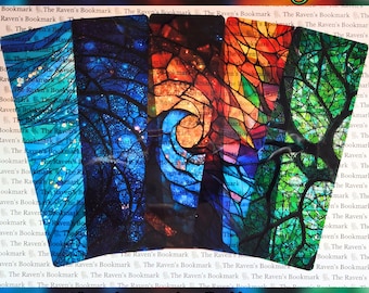 The Elemental Stained-Glass Collection - Stained-Glass Inspired Bookmarks