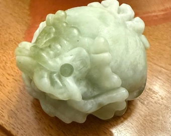 Hand Carved Serpentine Jade Dragonturtle