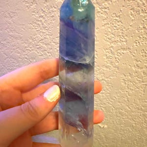 Natural Rainbow Fluorite Tower 4.2”