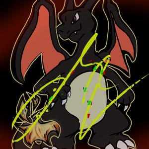 Shiny Charizard Digital Print (Watermark-Free image w/purchase).