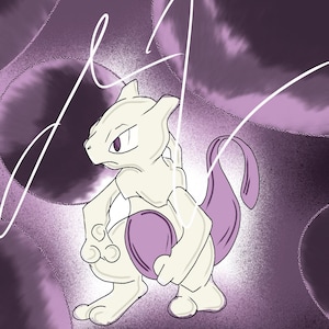 Mewtwo (Watermark-Free print w/purchase)