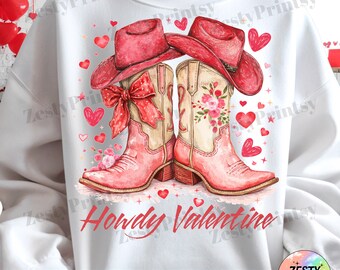 Diseño de corazón floral retro occidental de vaquera de San Valentín PNG, clipart de amor de vaquero bohemio, descarga digital de San Valentín occidental rosa