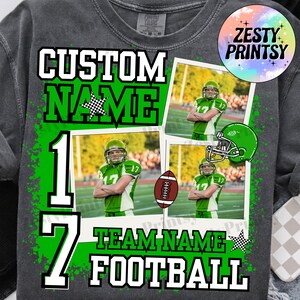 Fotbollssäsongen PNG-paket, retro höstfotboll Clipart, fotbollsmamma sublimering, matchdag PNG, anpassad spelare PNG, sportlag PNG-designer bild 7