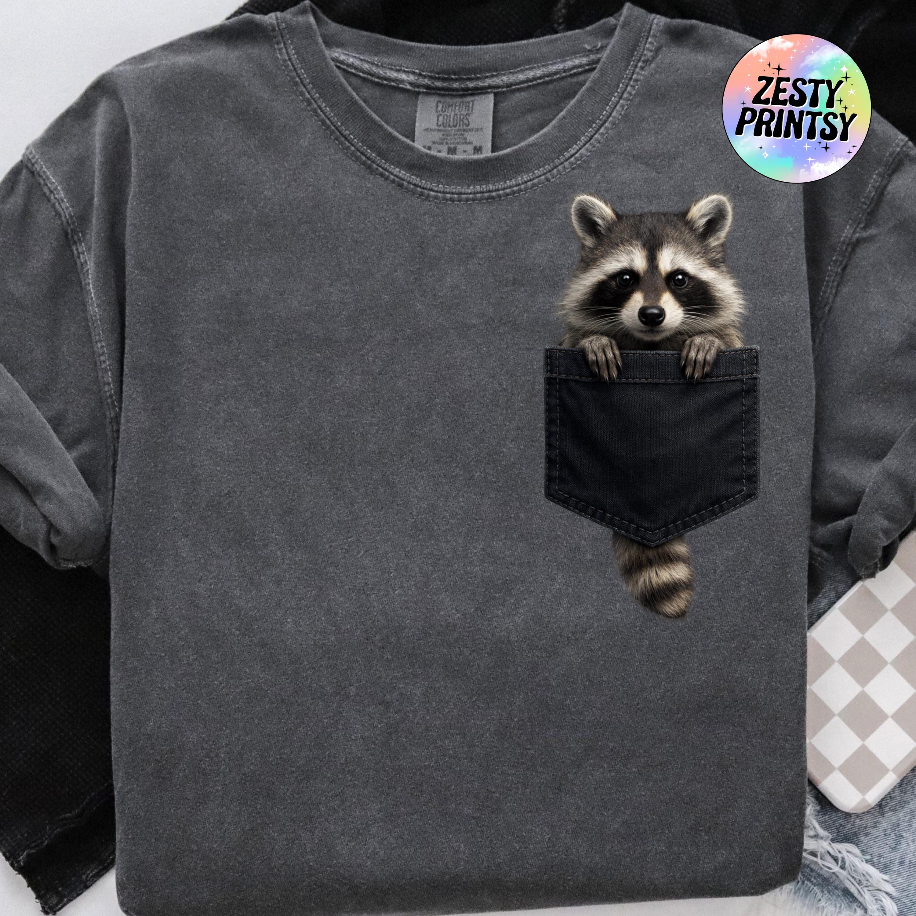 Pocket Animals PNG Bundle, Raccoon Squirrel Penguin Lizard Pocket ...