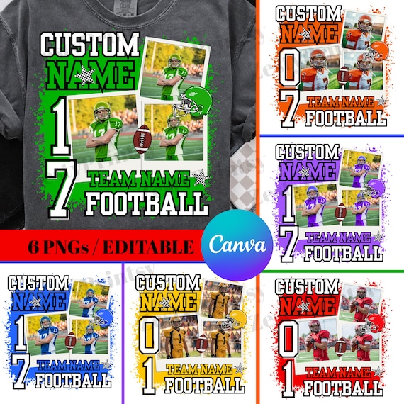 Football Season PNG Bundle, Retro Fall Football Clipart, Football Mom Sublimation, Game Day PNG, Custom Player PNG, Sports Team Png Designs