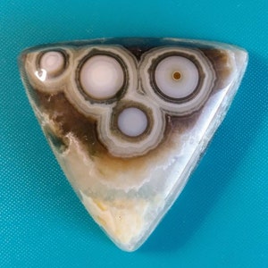 Translucent Agate Ocean Jasper Cabochon