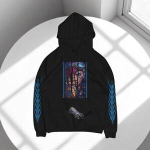 Vi Hoodie Arcane | Bold Pink Punk Style Sweatshirt | League of Legends Vi Cosplay Gift | Arcane Netflix Vi Fan Merch