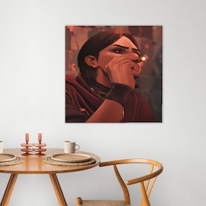Sevika Arcane Canvas Wall Mural | Large Unframed Oil Painting | Fadeproof Anime Gamer Decor
