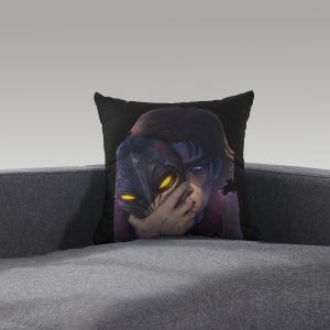 Viktor Arcane Pillow – League of Legends Anime Throw Pillow, Gamer Gift, Zaun Tech Home Decor