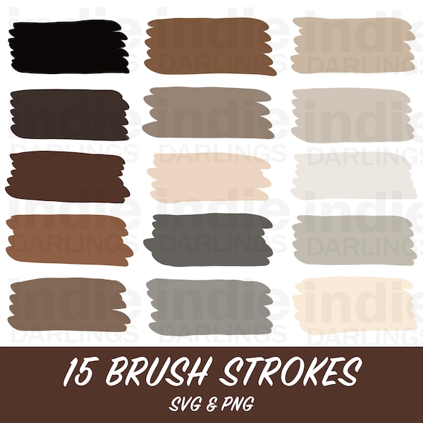 Neutral Paint Brush SVG | Paint Brush PNG | Keychain svg | Keyring pattern svu | Background svg | Brush stroke bundle | Clipart