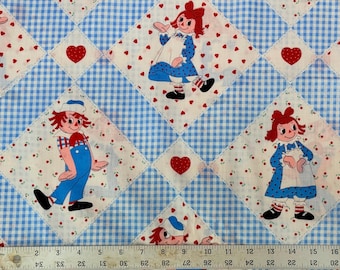 Antique Handmade Raggedy Ann and Andy Wall Art#box1 - Etsy
