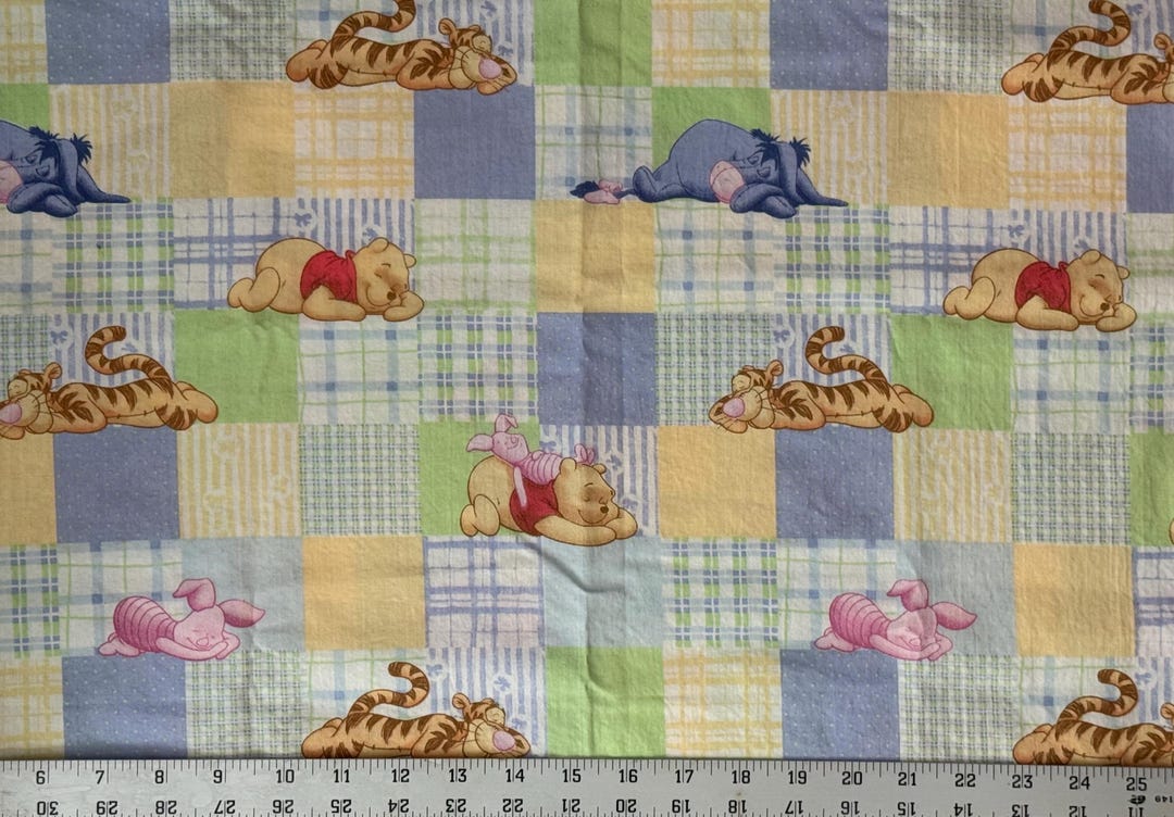 Disney Patchwork VINTAGE Winnie the Pooh Patchwork (disney) Days of Honey - 1.33 Yard ...