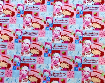 VINTAGE 2005 Strawberry Shortcake Christmas Theme - BTFQ: 18” x 22”