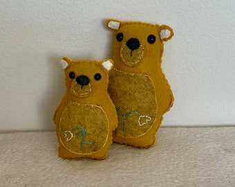 Bears || Good Night Bear Book || Felt Bears || Mama Bear || Baby Bear ||