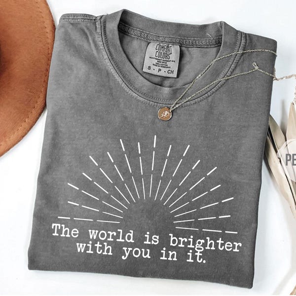 Comfort Colors Mental Health Shirt: Positive Affirmations, School Counselor
