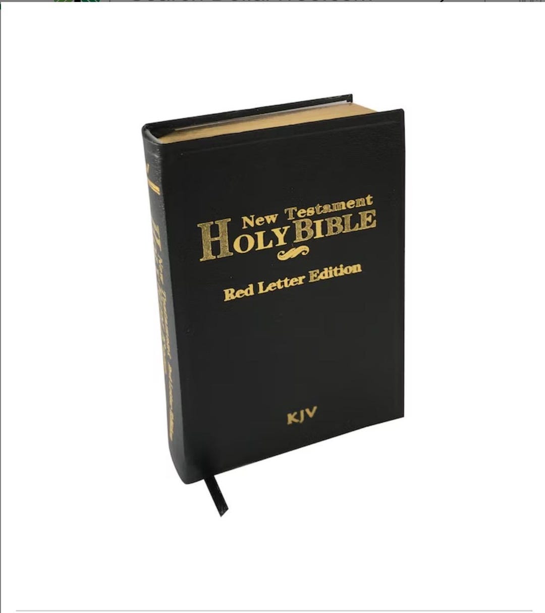 Pocket-sized New Testament Bible KJV | Mini King James Version | Gold ...