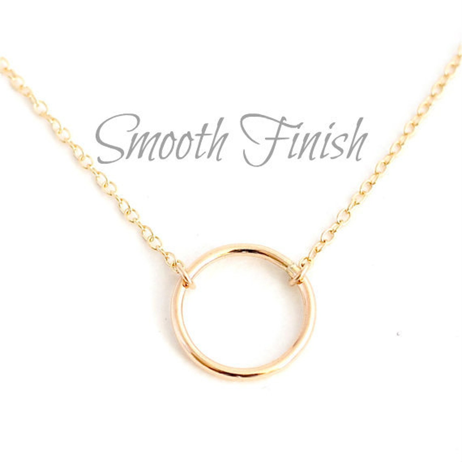 Gold Ring Necklace 14k Gold Filled Dainty Gold Necklace Etsy