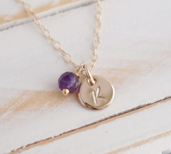 14k Gold-Filled Amethyst February Birthstone Bead Charm 14k Gold-Filled Amethyst February Birthstone Bead Charm