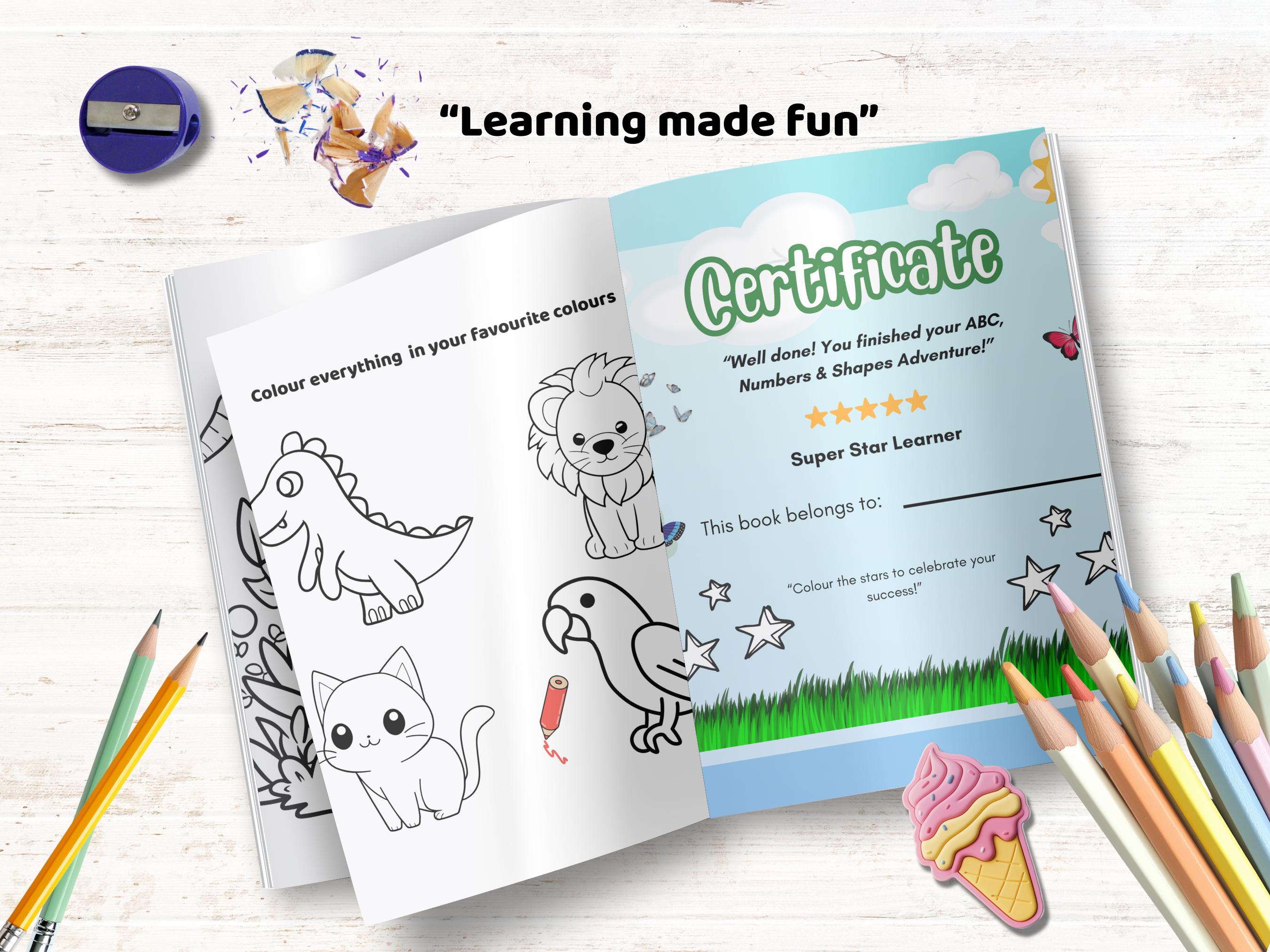 Preschool Numbers 1 to 10 Workbook / Fun Maths Worksheets Ages 3 -5 ...