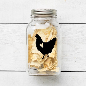 Chicken Lover Transparent Outdoor Stickers, Chicken Decals for Cars, Chicken Mom Era, Vinyl Chicken Sticker, Gift for Chicken Owners