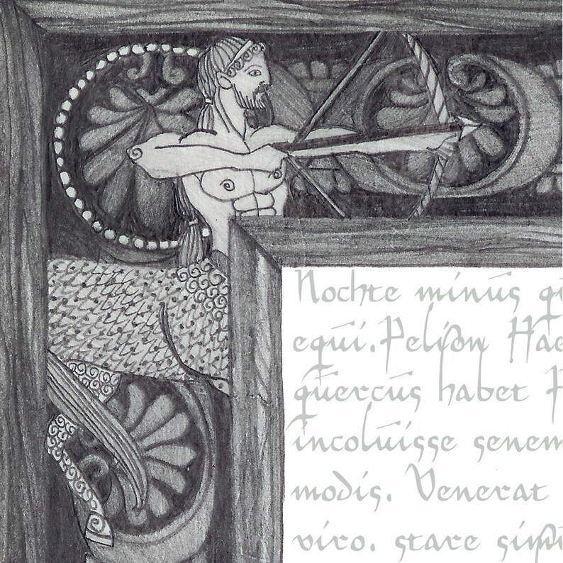 8x10 Giclee Illustrated Print of Centaur Mythological Beast image 4