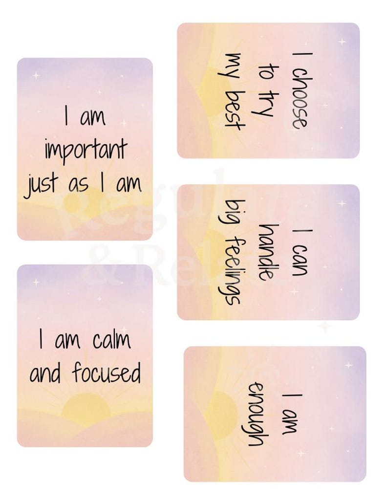 Editable Morning Affirmation Cards for Kids | Growth Mindset Printable ...