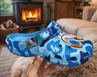 Chaussures vintage Bape - 4 coloris Y2K Streetwear unisexe mousse Crocs
