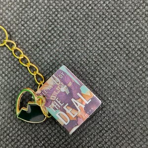 The Deal By Elle Kennedy Mini Book Keychain With Charm