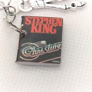 Christine By Stephen King Mini Book Keychain