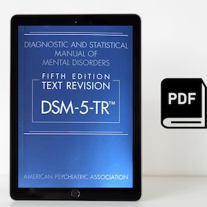 DSM-5-TR: Diagnostic Manual of Mental Disorders (PDF eBook Digital Download)