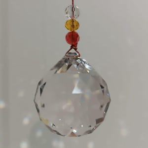 Cristallo da bagno Feng Shui – Protezione energetica e vitalità / Asfour 40 mm / Fatto a mano in Portogallo