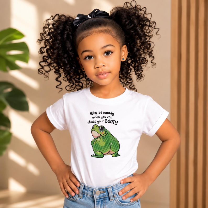 Funny Frog Embroidery Design, Shake Your Booty Quote, 7 Sizes - Etsy ...