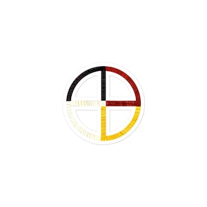 Native American Medicine Wheel Sticker – Bubble Free Vinyl Decal