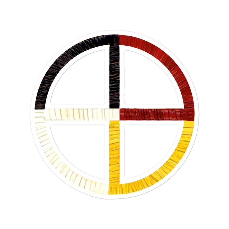 Native American Medicine Wheel Sticker – Bubble Free Vinyl Decal