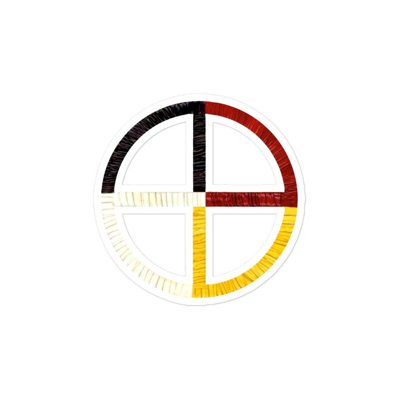 Native American Medicine Wheel Sticker – Bubble Free Vinyl Decal
