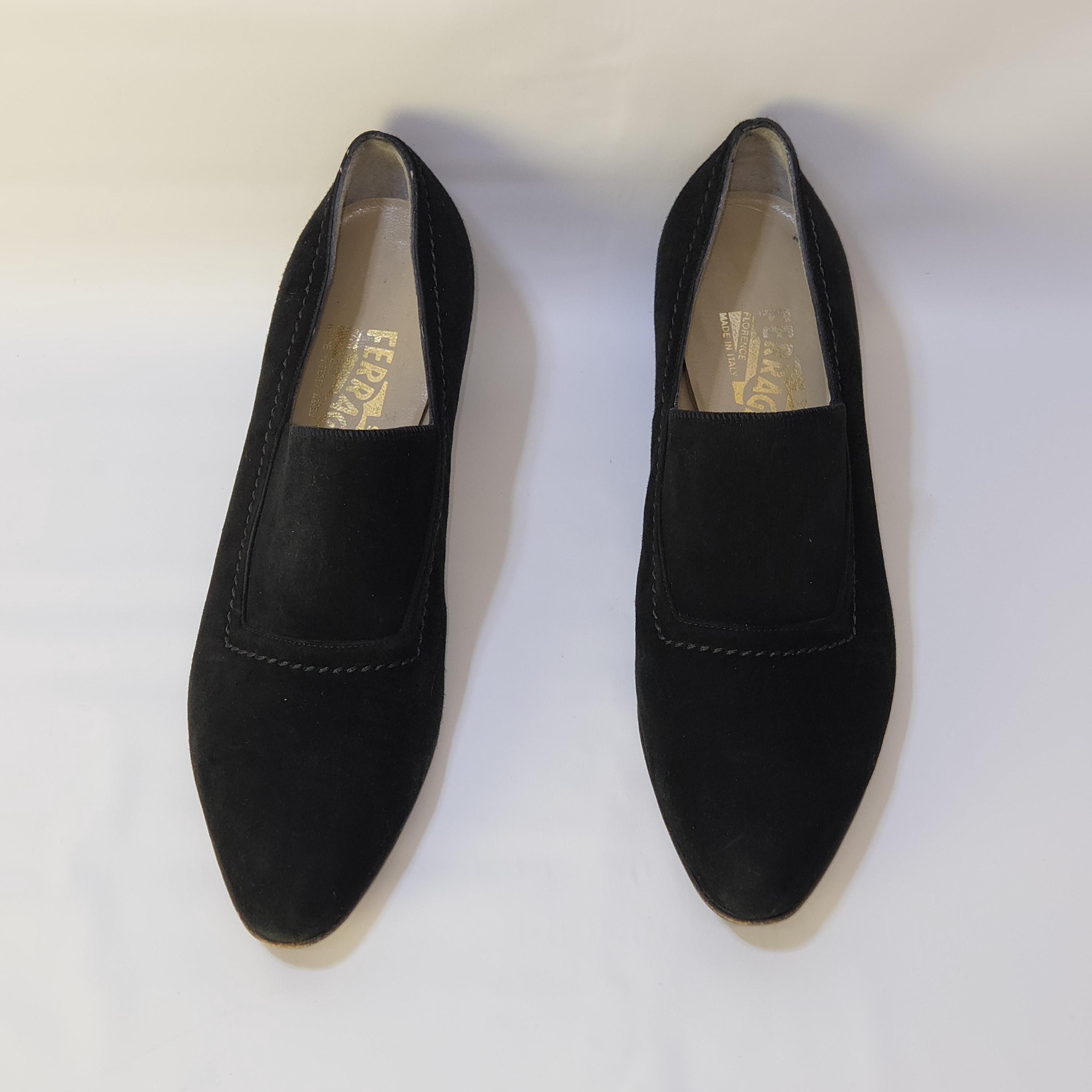Black Elegant Low Heel Shoes - Etsy