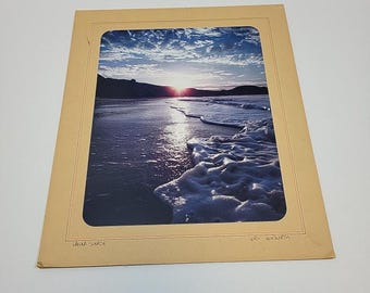 Laguna Sunrise Vintage Photo Print – Signed California Coastal Photography