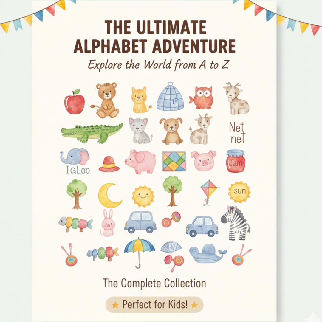 Alphabet Learning Book A–Z | Printable ABC Workbook for Kids ...