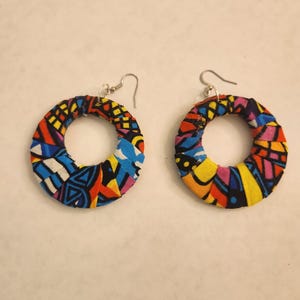 Handmade  colorful Ankara  earrings