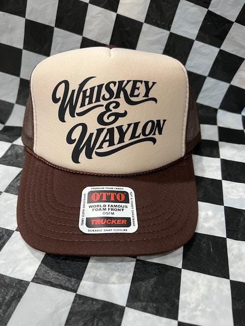 Waylon Jennings Hat - Etsy display picture 1
