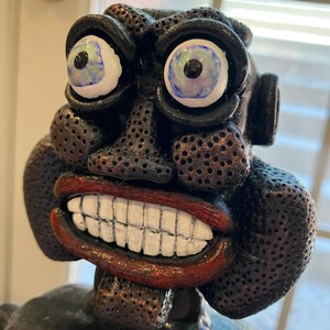 Jackie, clay doll, clay art, clay statue, clay sculpture, handmade art, OOAK doll, OOAK statue, OOAK sculpture, home decor, scary statue,art