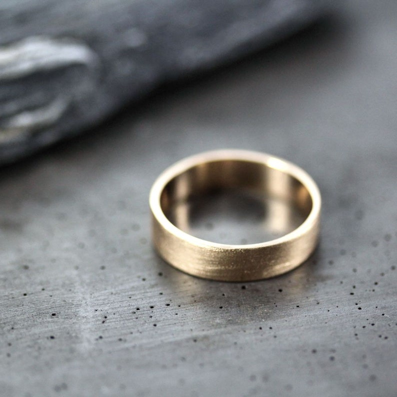 etsy mens gold wedding bands